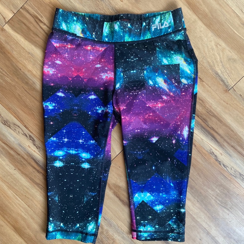 ✨FILA✨ Cropped Galaxy Womens Running Leggings